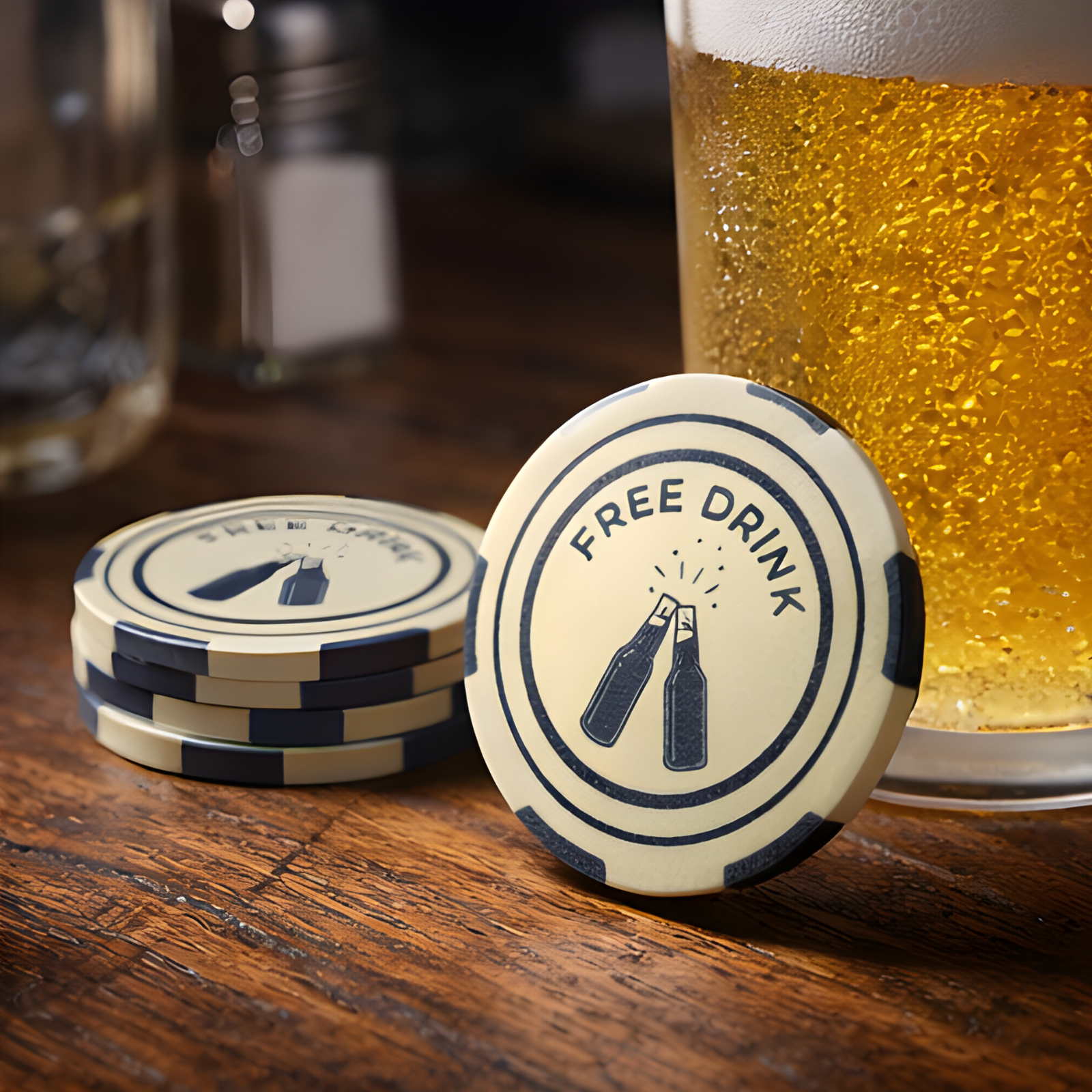 Custom Ceramic Drink Token